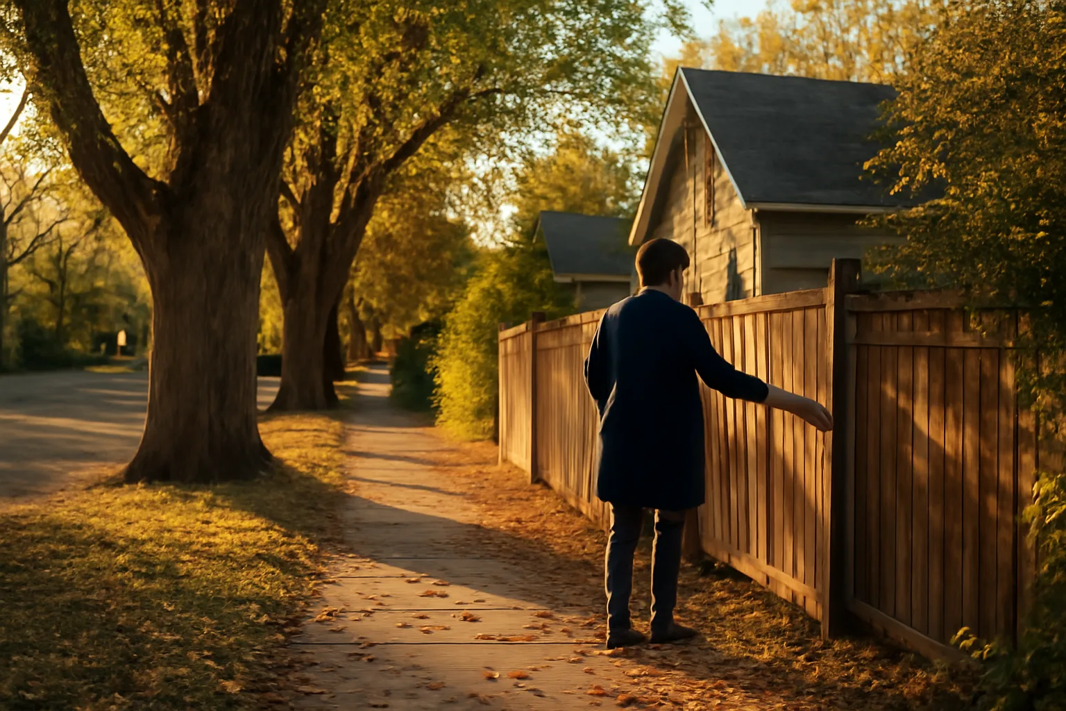 Adult at a Boise gate during Idaho process server fieldwork